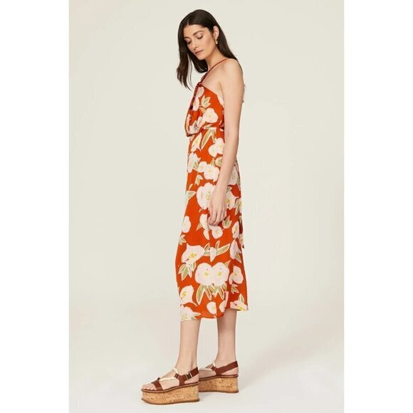 Carolina K Luz Dress Orange Womens Size Medium - Picture 4 of 14